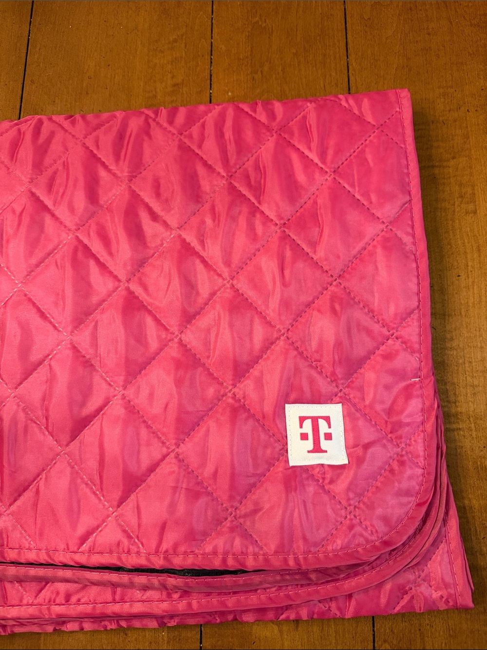 Quilted Pink Throw Blanket